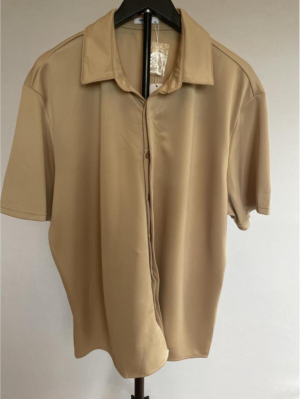 Coofandy Men's Short Sleeve Button Down Shirt Size XXL New With Tags
